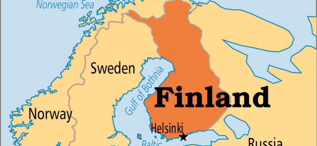 نقشہ کے ہیلسنکی فن لینڈ