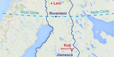 فن لینڈ لیوی کا نقشہ